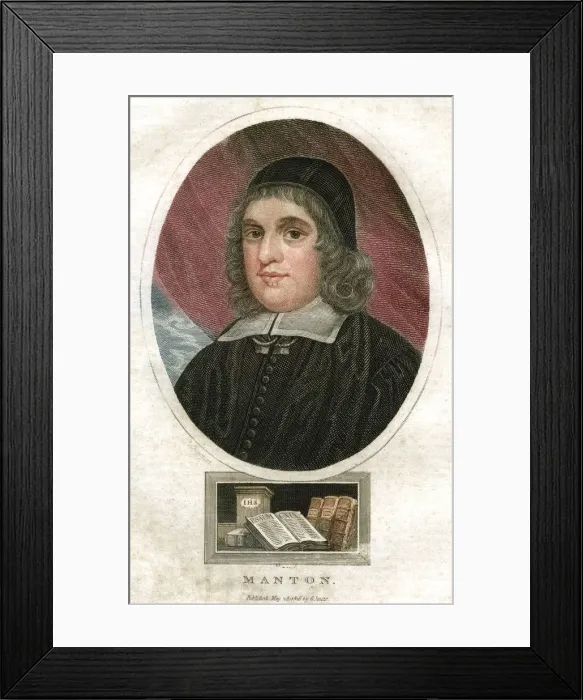 Framed Print : Thomas Manton, Puritan clergyman, (1816). Artist: J Chapman Framed Print : Thomas Manton, Puritan clergyman, (1816). Artist: J Chapman