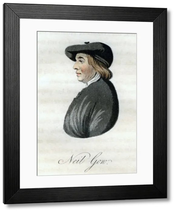 Framed Print : Neil Gow, Scottish fiddle-player, (1800). Artist: William Green Framed Print : Neil Gow, Scottish fiddle-player, (1800). Artist: William Green