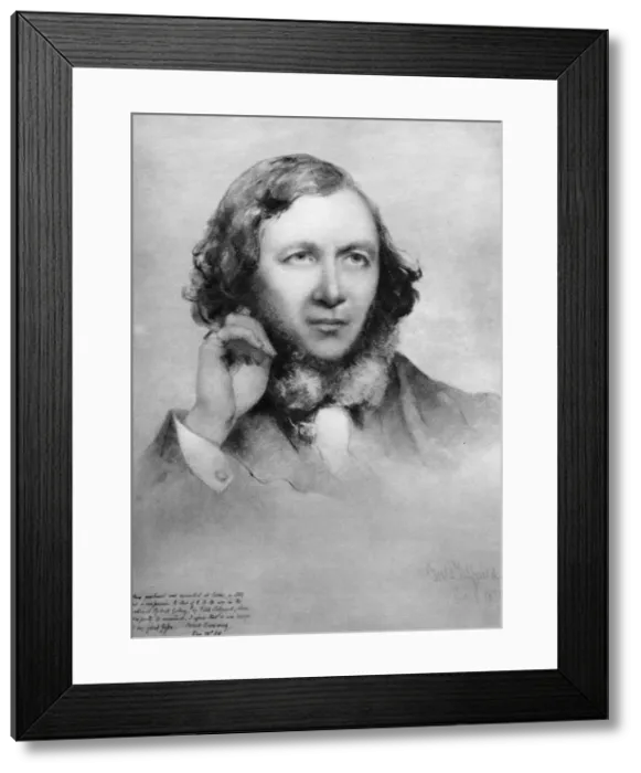 Framed Print : Robert Browning, British poet, 1859 Framed Print : Robert Browning, British poet, 1859