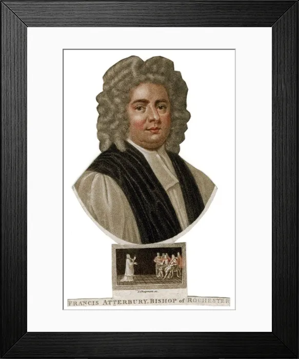 Framed Print : Francis Atterbury, Bishop of Rochester, 18th century. Artist: J Chapman Framed Print : Francis Atterbury, Bishop of Rochester, 18th century. Artist: J Chapman