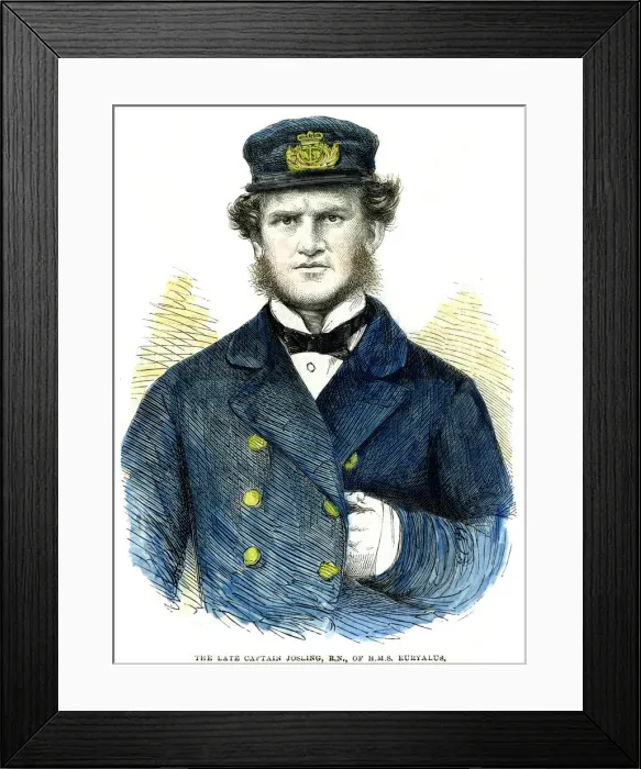 Framed Print : Captain Josling, of HMS Euryalus, 1863 Framed Print : Captain Josling, of HMS Euryalus, 1863