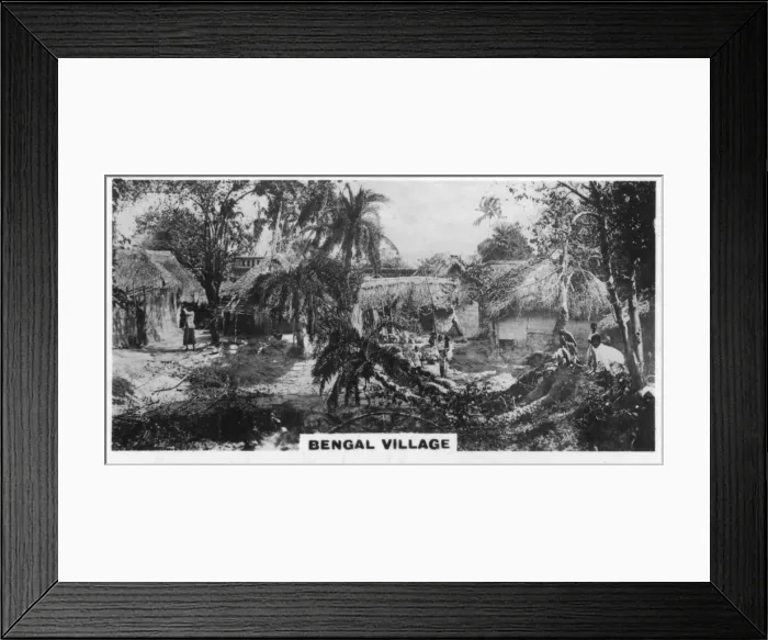 Framed Print : Bengal village, Calcutta, India, c1925 Framed Print : Bengal village, Calcutta, India, c1925