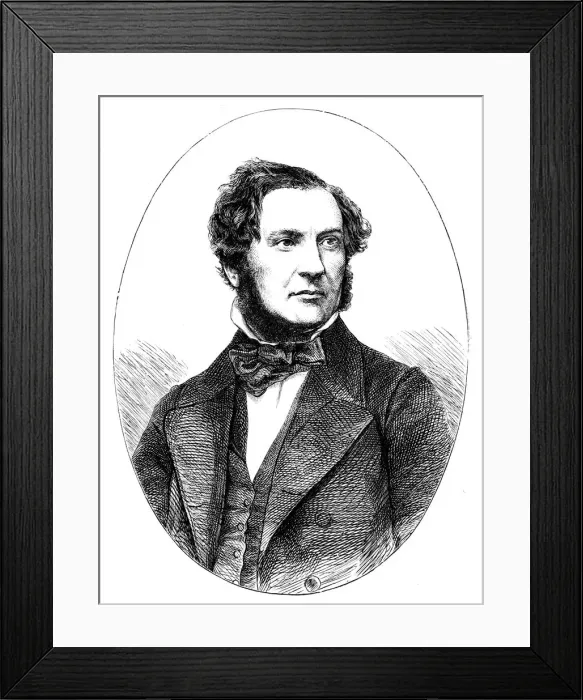 Framed Print : William Ewart Gladstone, British Liberal statesman and prime minister, 1855 Framed Print : William Ewart Gladstone, British Liberal statesman and prime minister, 1855