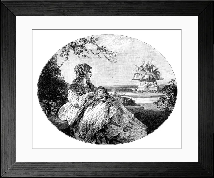 Framed Print : Queen Victoria and Prince Arthur, 1850 Framed Print : Queen Victoria and Prince Arthur, 1850