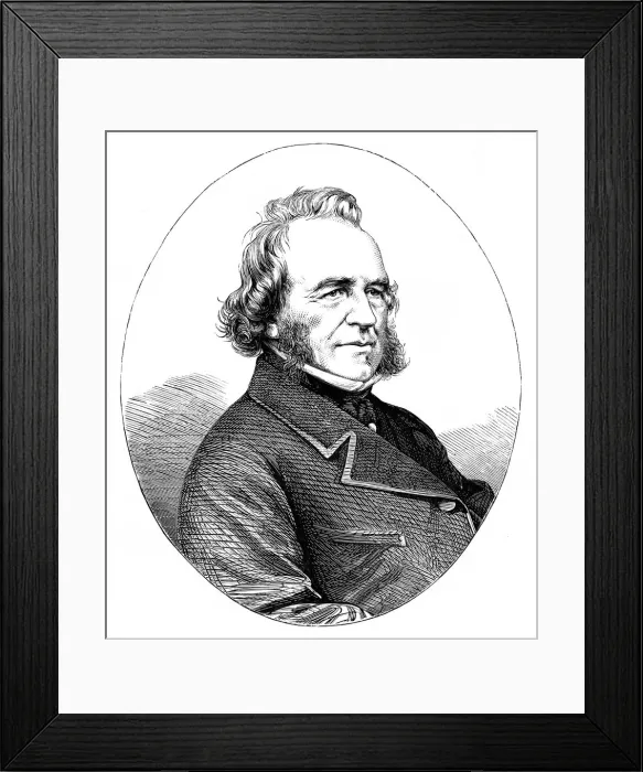 Framed Print : Joseph Paxton (1801-1865), English gardener and architect Framed Print : Joseph Paxton (1801-1865), English gardener and architect