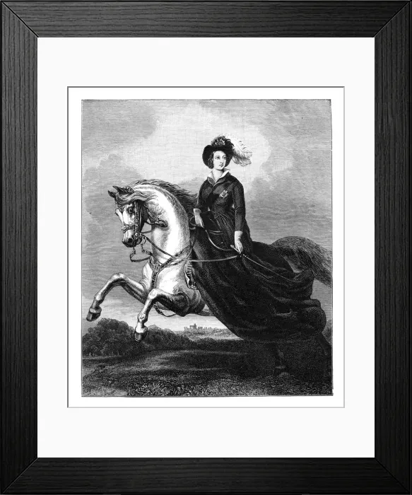 Framed Print : Queen Victoria, c1840s, (late 19th century) Framed Print : Queen Victoria, c1840s, (late 19th century)