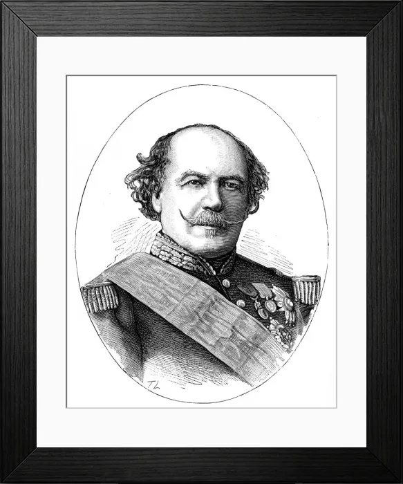 Framed Print : Francois Certain Canrobert (1809-1895), general and Marshal of France Framed Print : Francois Certain Canrobert (1809-1895), general and Marshal of France