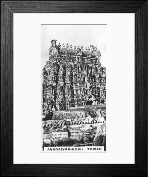 Framed Print : Avadaiyar-Kovil tower, Avadaiyarkovil, Tamil Nadu, India, c1925 Framed Print : Avadaiyar-Kovil tower, Avadaiyarkovil, Tamil Nadu, India, c1925