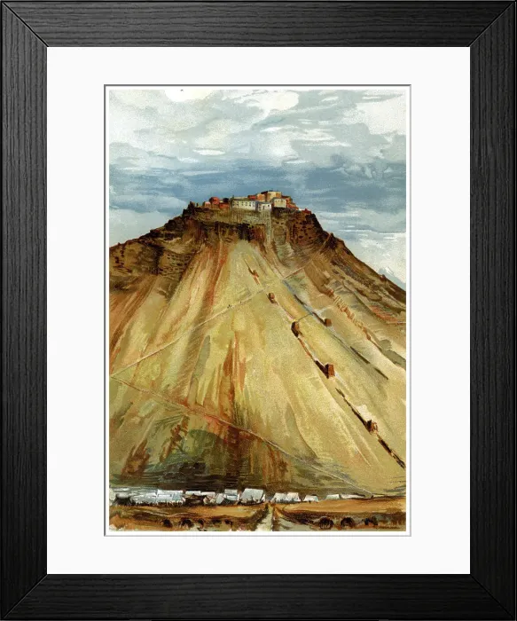 Framed Print : Taklakot Fort, Tibet, 1898 Framed Print : Taklakot Fort, Tibet, 1898