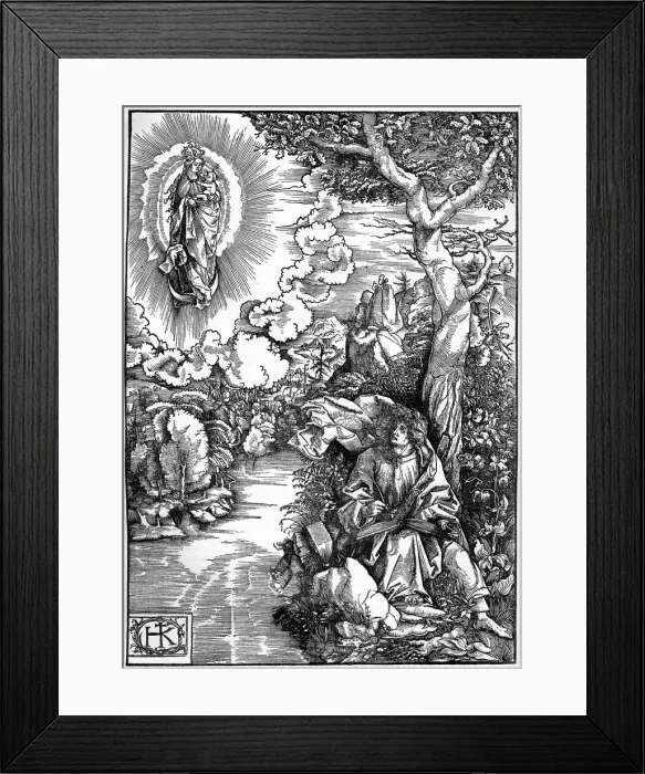Framed Print : St John in Patmos, 1903. Artist: Hans von Kulmbach Framed Print : St John in Patmos, 1903. Artist: Hans von Kulmbach