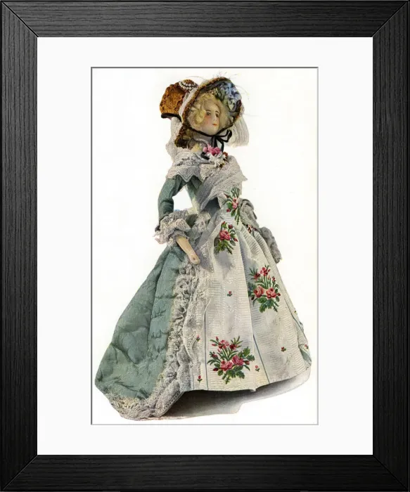 Framed Print : A small-scale dress design mannequin, 1938 Framed Print : A small-scale dress design mannequin, 1938
