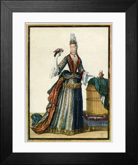 Framed Print : French fashion during the reign of Louis XIV, 1938 Framed Print : French fashion during the reign of Louis XIV, 1938