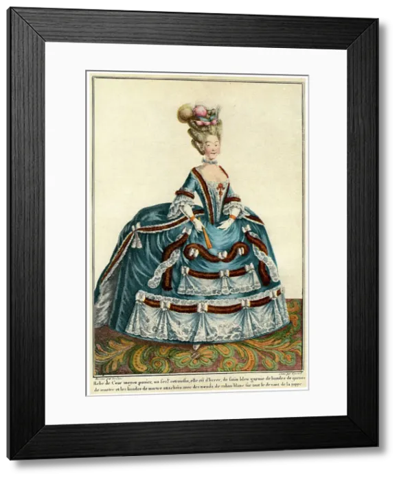 Framed Print : French fashion during the reign of Louis XV, 1938 Framed Print : French fashion during the reign of Louis XV, 1938