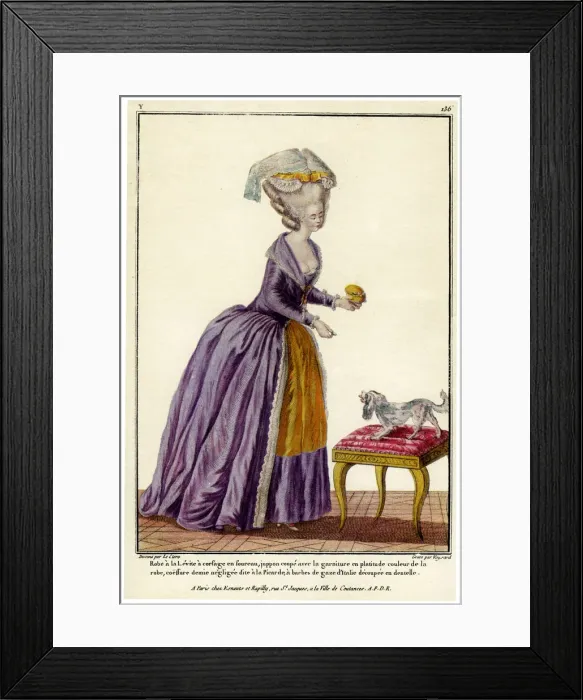 Framed Print : French fashion during the reign of Louis XVI, 1938 Framed Print : French fashion during the reign of Louis XVI, 1938