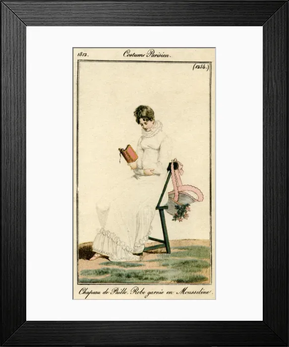 Framed Print : French fashions of the 19th century, 1812 (1938) Framed Print : French fashions of the 19th century, 1812 (1938)