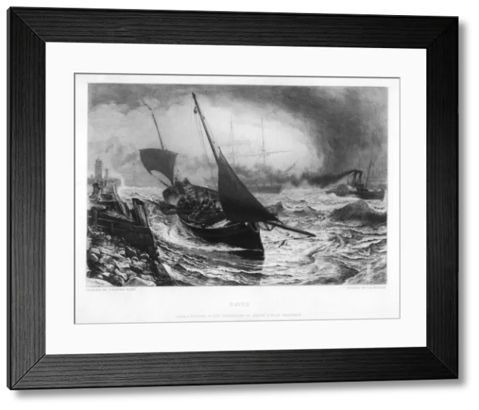 Framed Print : Saved, c19th century. Artist: Charles Olivier Murray Framed Print : Saved, c19th century. Artist: Charles Olivier Murray