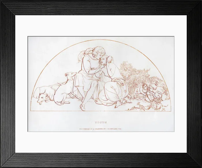 Framed Print : Youth, 19th century. Artist: John Everett Millais Framed Print : Youth, 19th century. Artist: John Everett Millais