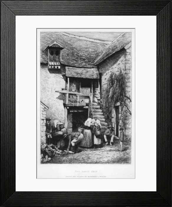 Framed Print : The Sabot Shop, c19th century. Artist: Mortimer L Menpes Framed Print : The Sabot Shop, c19th century. Artist: Mortimer L Menpes
