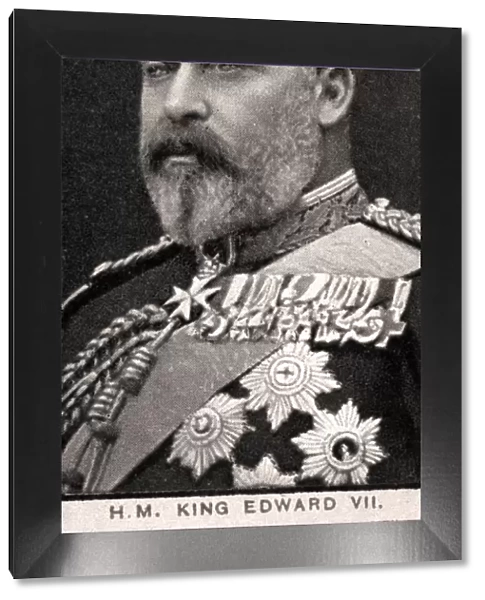H. M King Edward VII, 1908. Artist: WD & HO Wills