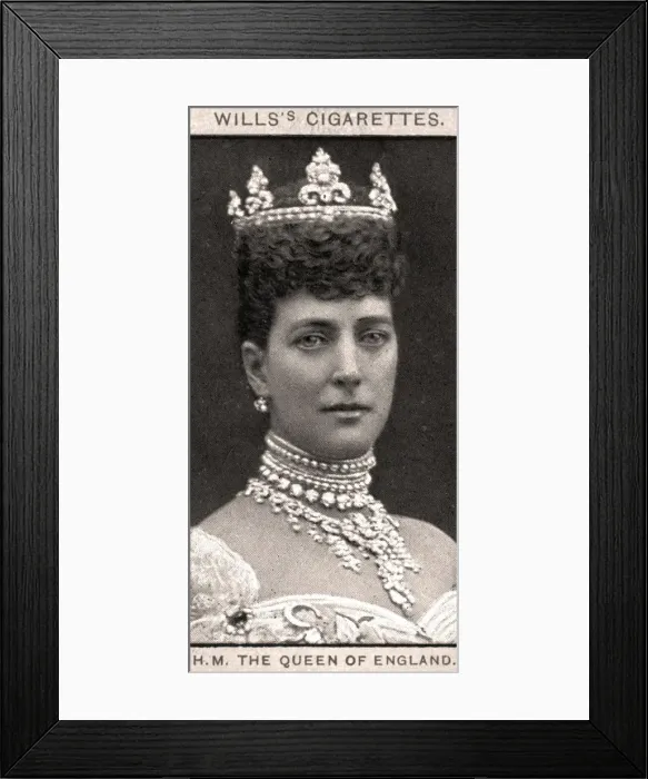 Framed Print : H. M The Queen of England, 1908. Artist: WD & HO Wills Framed Print : H. M The Queen of England, 1908. Artist: WD & HO Wills