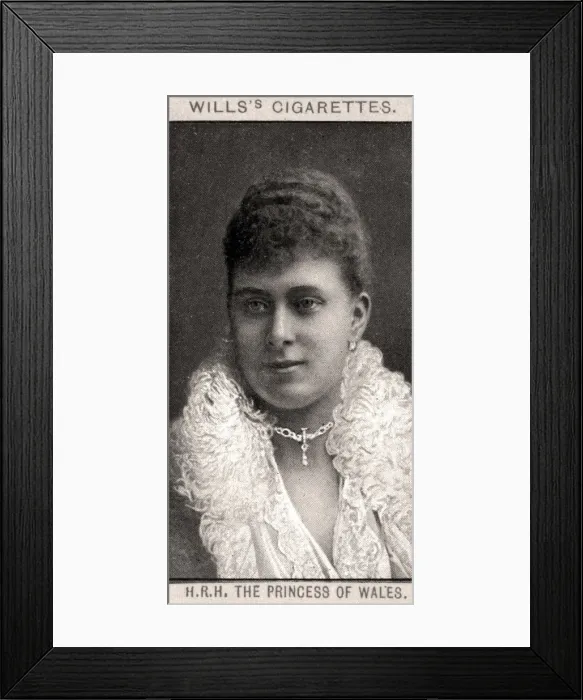 Framed Print : H. R. H The Princess of Wales, 1908. Artist: WD & HO Wills Framed Print : H. R. H The Princess of Wales, 1908. Artist: WD & HO Wills