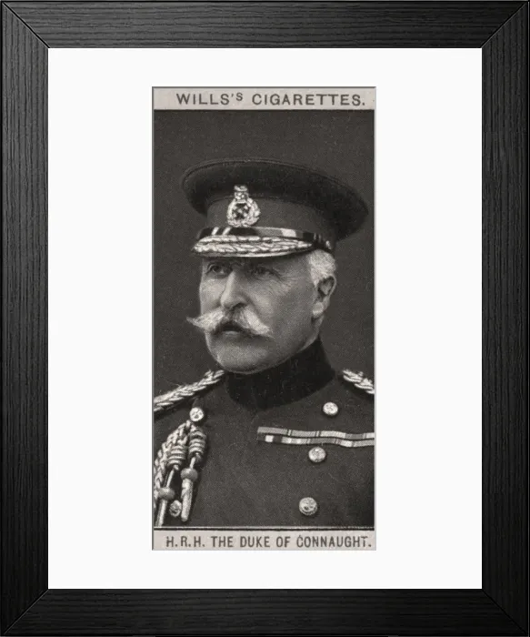 Framed Print : H. R. H The Duke of Connaught, 1908. Artist: WD & HO Wills Framed Print : H. R. H The Duke of Connaught, 1908. Artist: WD & HO Wills