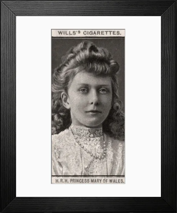 Framed Print : H. R. H Princess Mary of Wales, 1908. Artist: WD & HO Wills Framed Print : H. R. H Princess Mary of Wales, 1908. Artist: WD & HO Wills