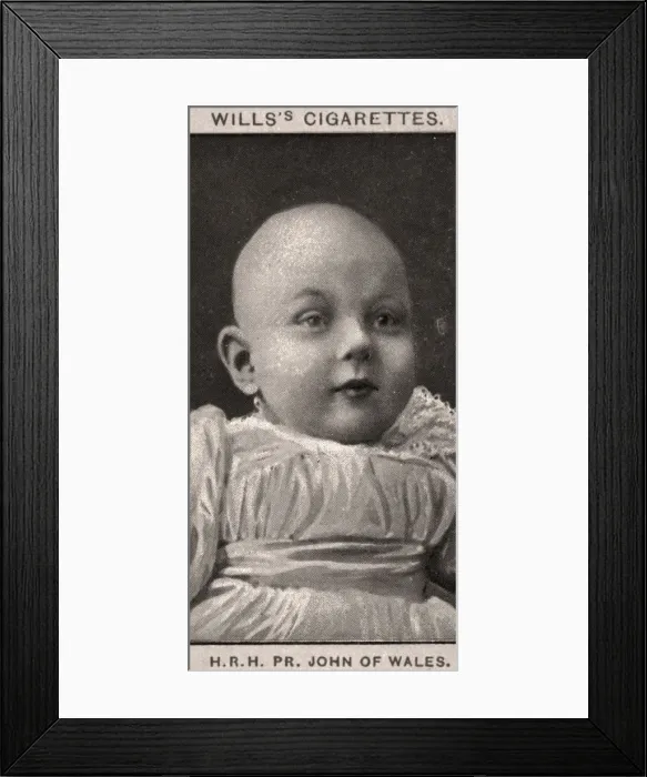 Framed Print : H. R. H, P. R, John of Wales, 1908. Artist: WD & HO Wills Framed Print : H. R. H, P. R, John of Wales, 1908. Artist: WD & HO Wills