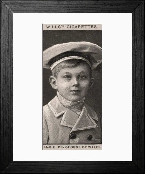 Framed Print : H. R. H, PR, George of Wales, 1908. Artist: WD & HO Wills Framed Print : H. R. H, PR, George of Wales, 1908. Artist: WD & HO Wills