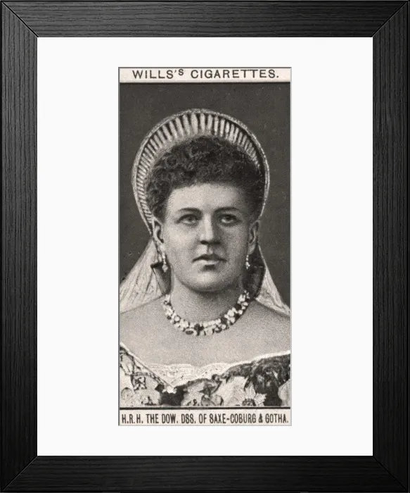 Framed Print : H. R. H, The Dow, DSS. Of Saxe-Coburg & Gotha, 1908. Artist: WD & HO Wills Framed Print : H. R. H, The Dow, DSS. Of Saxe-Coburg & Gotha, 1908. Artist: WD & HO Wills