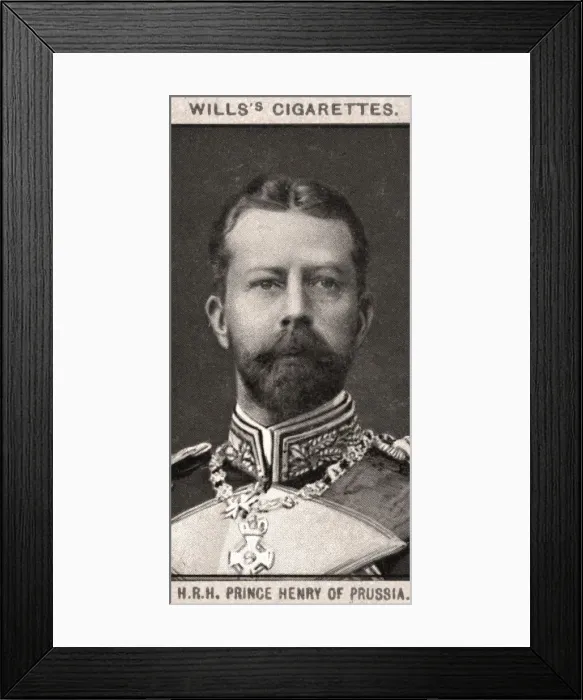 Framed Print : H. R. H Prince Henry of Prussia, 1908. Artist: WD & HO Wills Framed Print : H. R. H Prince Henry of Prussia, 1908. Artist: WD & HO Wills