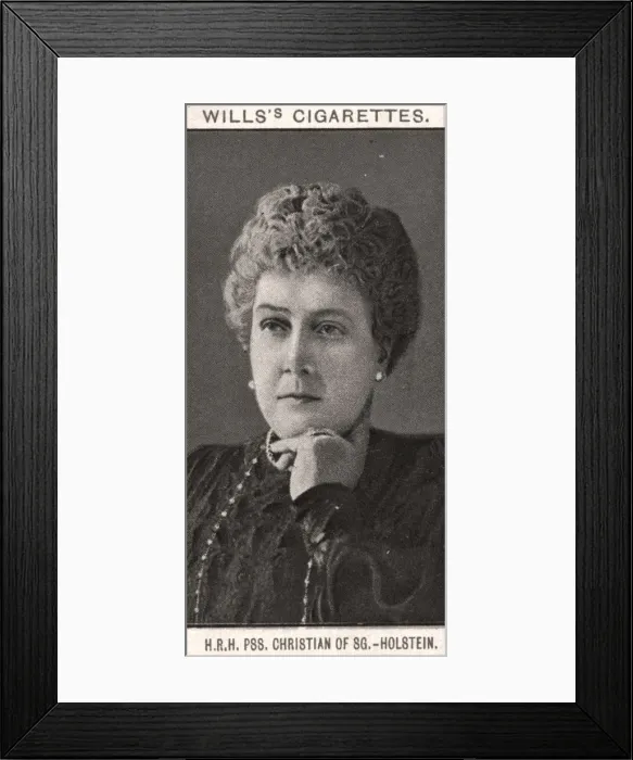 Framed Print : Princess Christian of Schleswig-Holstein, 1908. Artist: WD & HO Wills Framed Print : Princess Christian of Schleswig-Holstein, 1908. Artist: WD & HO Wills