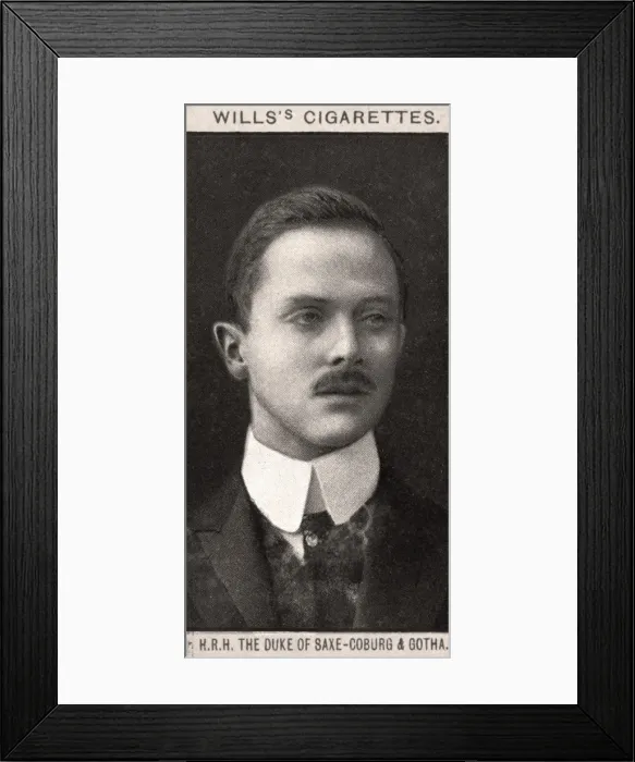 Framed Print : H. R. H The Duke of Saxe-Coburg & Gotha, 1908. Artist: WD & HO Wills