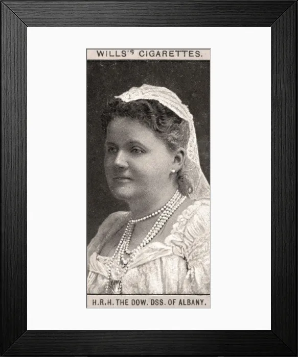 Framed Print : H. R. H, The Dow, DSS. Of Albany, 1908. Artist: WD & HO Wills Framed Print : H. R. H, The Dow, DSS. Of Albany, 1908. Artist: WD & HO Wills