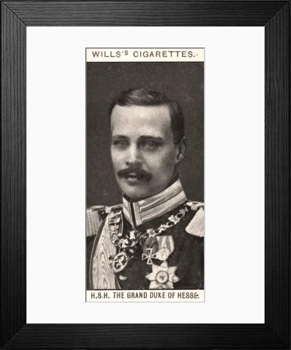 Framed Print : H. S. H The Grand Duke of Hesse, 1908. Artist: WD & HO Wills Framed Print : H. S. H The Grand Duke of Hesse, 1908. Artist: WD & HO Wills