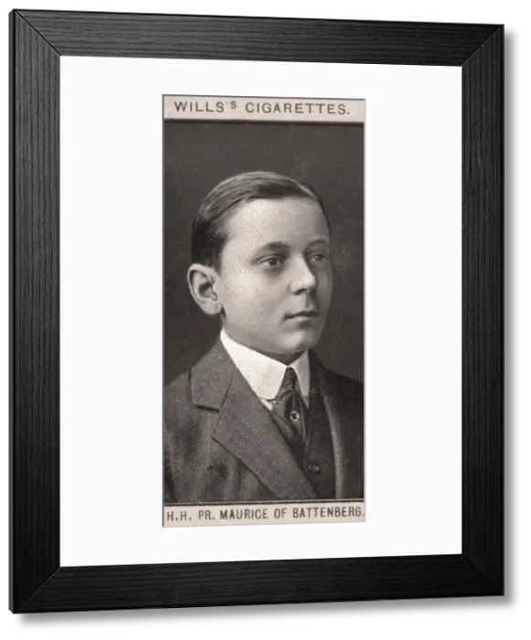 Framed Print : H. H, PR. Maurice of Battenberg, 1908. Artist: WD & HO Wills Framed Print : H. H, PR. Maurice of Battenberg, 1908. Artist: WD & HO Wills