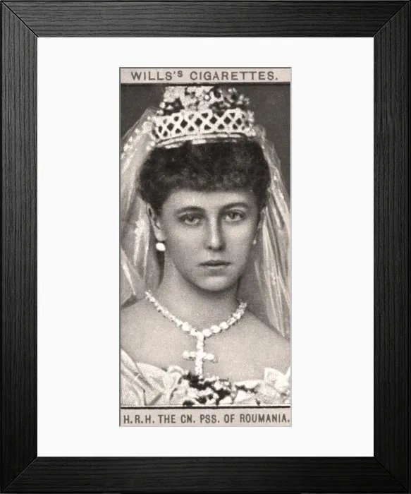Framed Print : H. R. H The CN, PSS. Of Romania, 1908. Artist: WD & HO Wills Framed Print : H. R. H The CN, PSS. Of Romania, 1908. Artist: WD & HO Wills