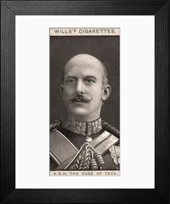 Framed Print : H. S. H The Duke of Teck, 1908. Artist: WD & HO Wills Framed Print : H. S. H The Duke of Teck, 1908. Artist: WD & HO Wills