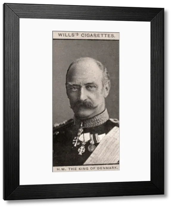 Framed Print : H. M The King of Denmark, 1908. Artist: WD & HO Wills Framed Print : H. M The King of Denmark, 1908. Artist: WD & HO Wills