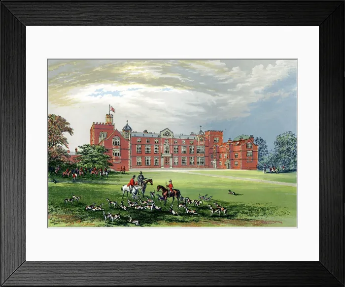Framed Print : Burton Constable, Yorkshire, home of Baronet Constable, c1880 Framed Print : Burton Constable, Yorkshire, home of Baronet Constable, c1880