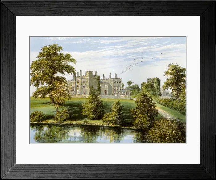 Framed Print : Ripley Castle, Yorkshire, home of Baronet Ingilby, c1880 Framed Print : Ripley Castle, Yorkshire, home of Baronet Ingilby, c1880