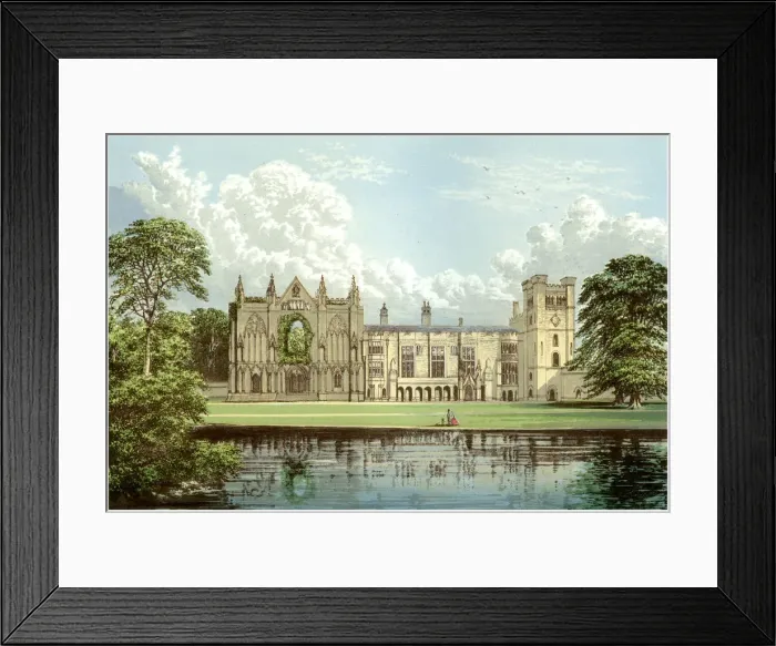 Framed Print : Newstead Abbey, Nottinghamshire, home of the Webb family, c1880 Framed Print : Newstead Abbey, Nottinghamshire, home of the Webb family, c1880