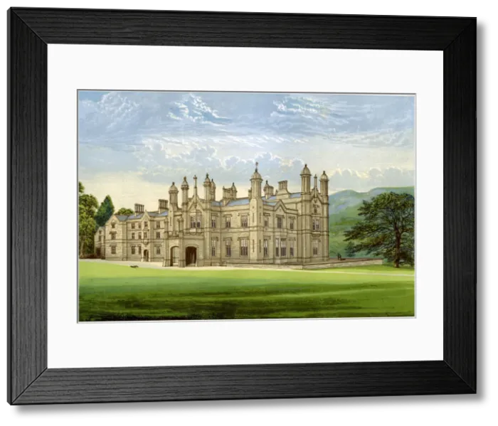 Framed Print : Glanusk Park, Brecknockshire, Wales, home of Baronet Bailey, c1880 Framed Print : Glanusk Park, Brecknockshire, Wales, home of Baronet Bailey, c1880