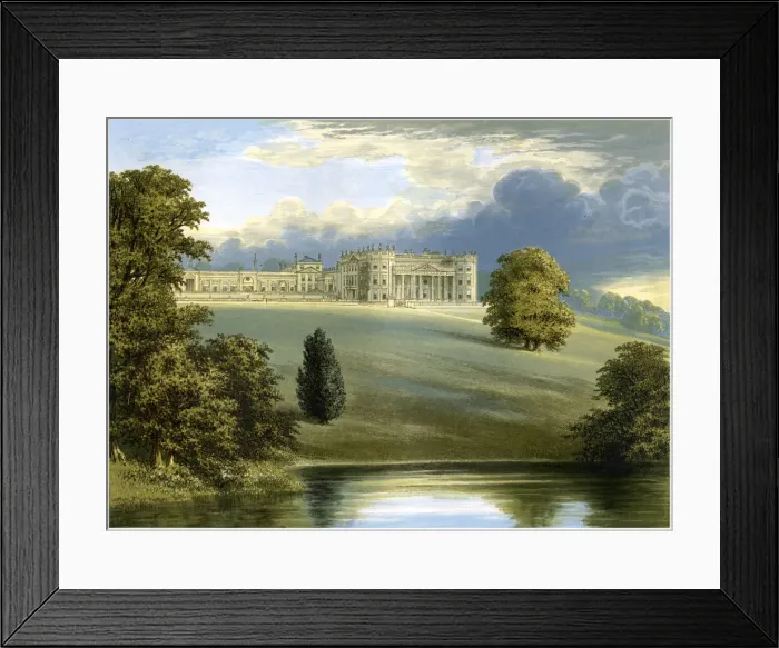Framed Print : Bowood Park, Wiltshire, home of the Marquess of Lansdowne, c1880 Framed Print : Bowood Park, Wiltshire, home of the Marquess of Lansdowne, c1880