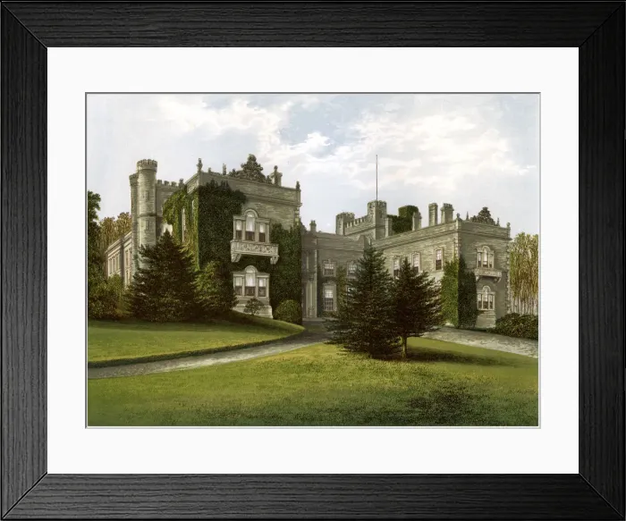 Framed Print : Aske Hall, Yorkshire, home of the Earl of Zetland, c1880 Framed Print : Aske Hall, Yorkshire, home of the Earl of Zetland, c1880