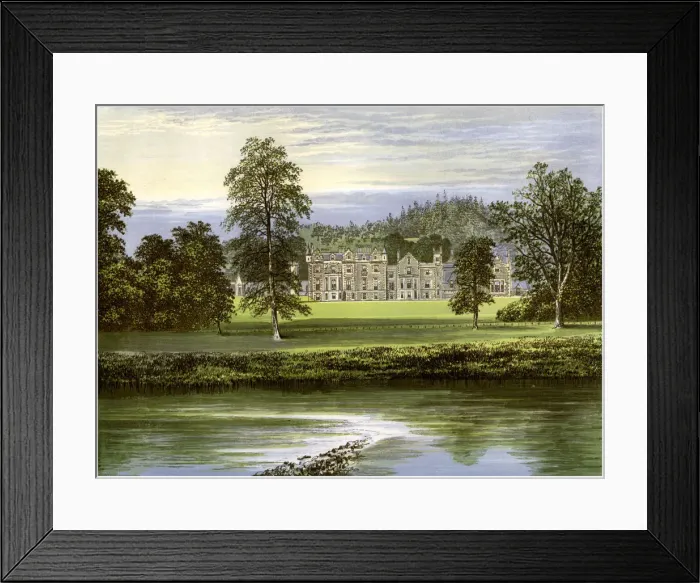 Framed Print : Abbotsford, Roxburghshire, Scotland, home of the Scott family, c1880 Framed Print : Abbotsford, Roxburghshire, Scotland, home of the Scott family, c1880