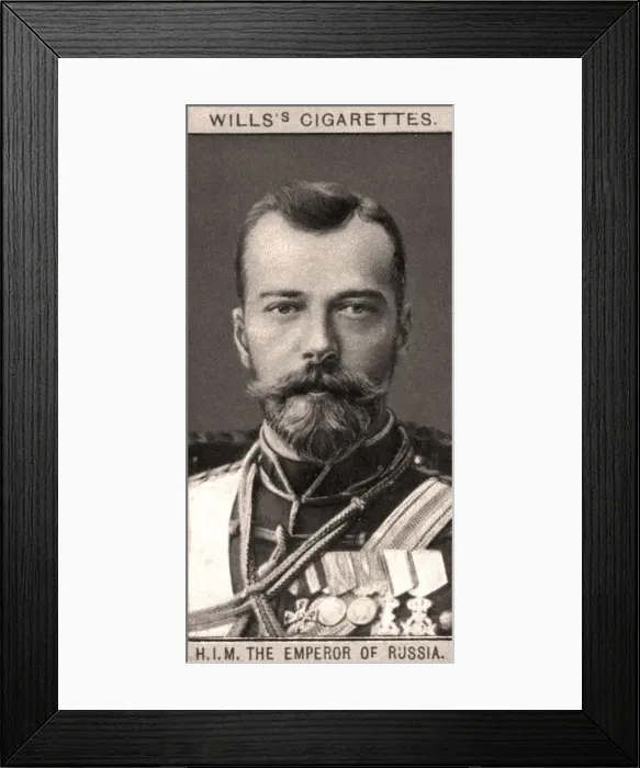 Framed Print : H. I. M The Emperor of Russia, 1908. Artist: WD & HO Wills Framed Print : H. I. M The Emperor of Russia, 1908. Artist: WD & HO Wills