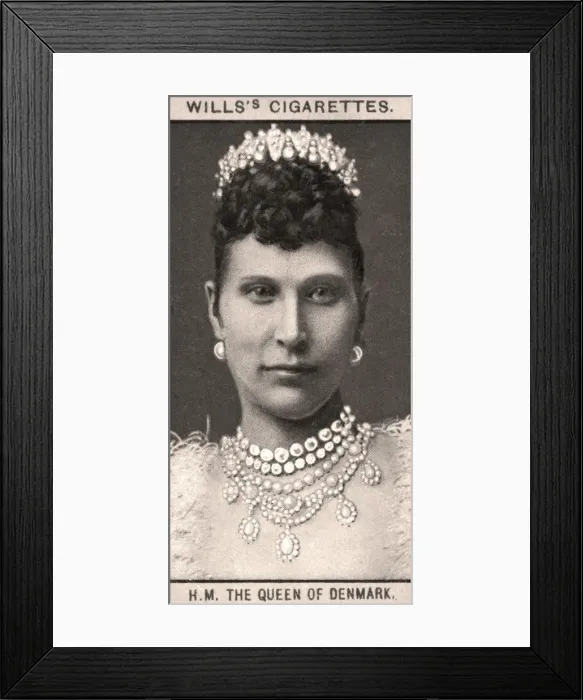 Framed Print : H. M The Queen of Denmark, 1908. Artist: WD & HO Wills Framed Print : H. M The Queen of Denmark, 1908. Artist: WD & HO Wills