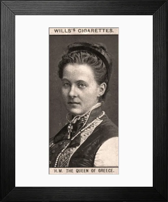 Framed Print : H. M The Queen of Greece, 1908. Artist: WD & HO Wills Framed Print : H. M The Queen of Greece, 1908. Artist: WD & HO Wills