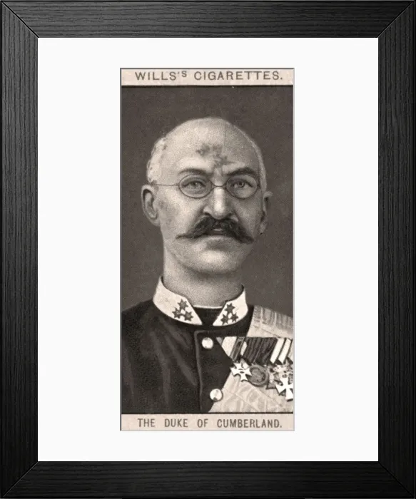 Framed Print : The Duke of Cumberland, 1908. Artist: WD & HO Wills Framed Print : The Duke of Cumberland, 1908. Artist: WD & HO Wills